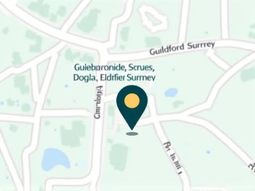 A map showing the location of Elder Bloom Advisors in Guildford, Surrey.